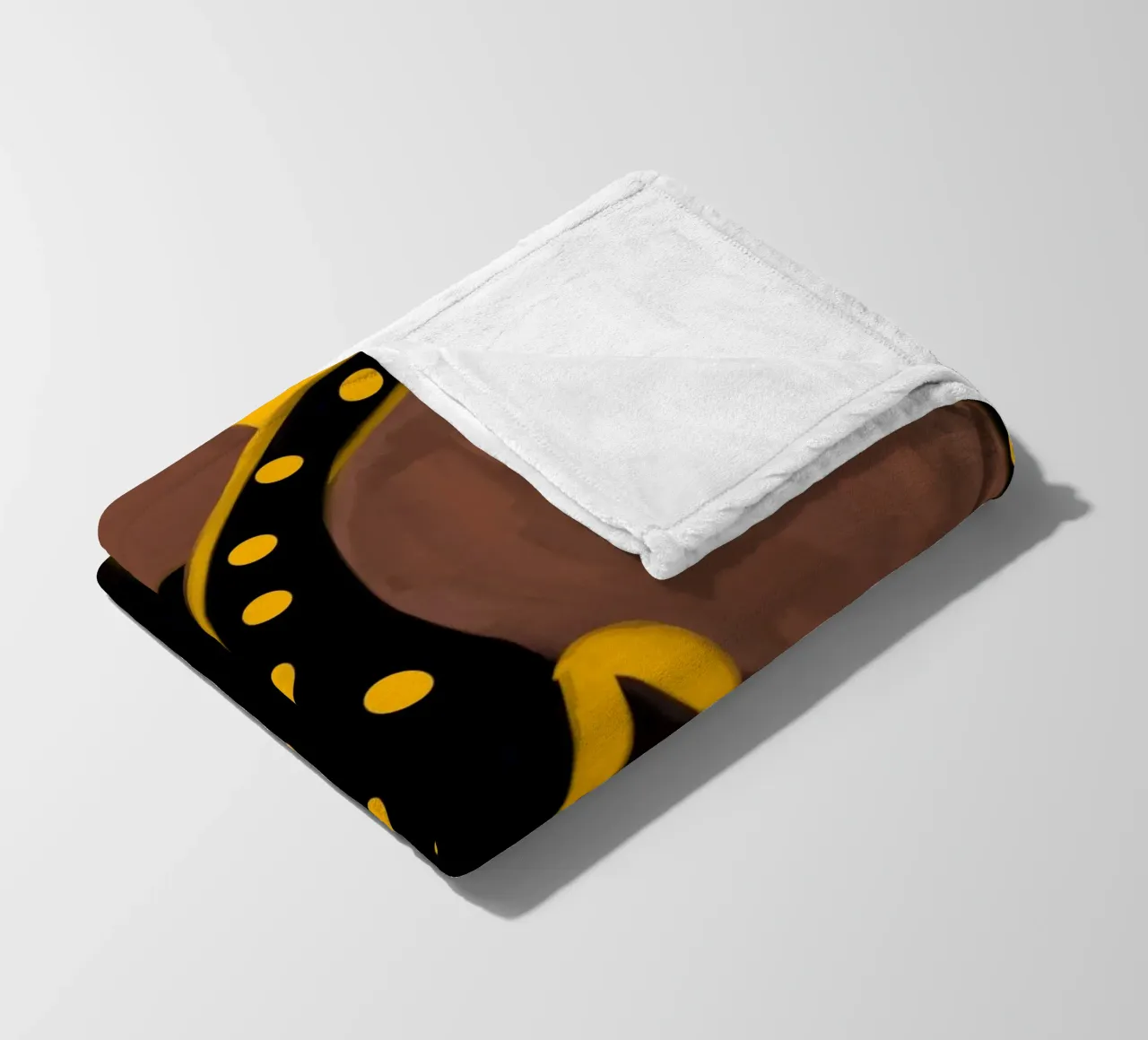 Afro Frame fleecedeken van Mathudace Créas