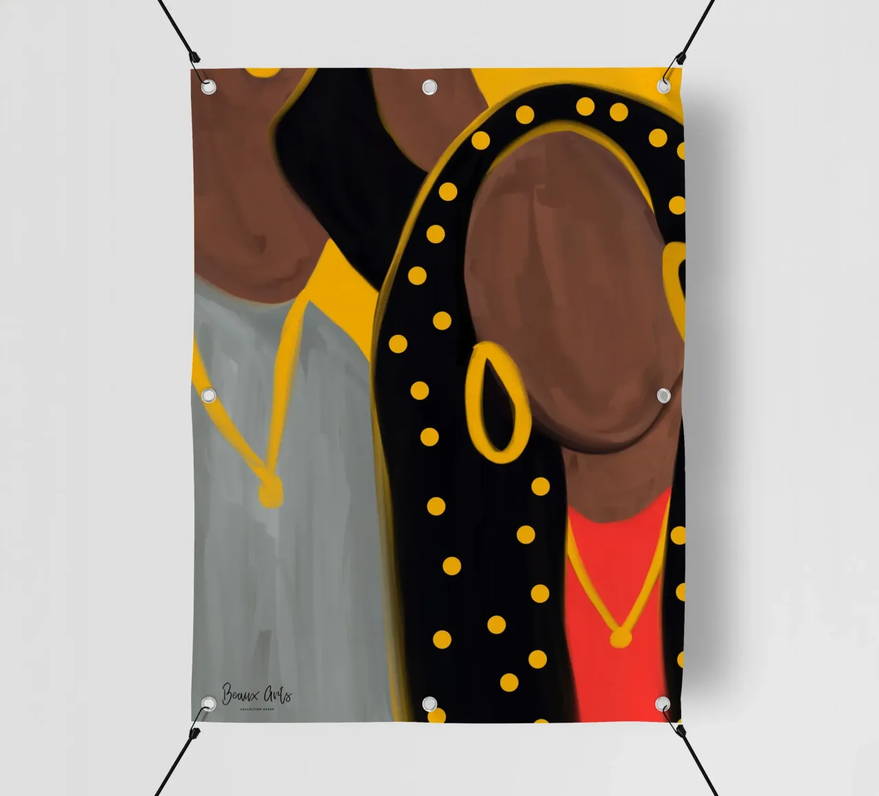 Afro Frame telo in pvc da Mathudace Créas