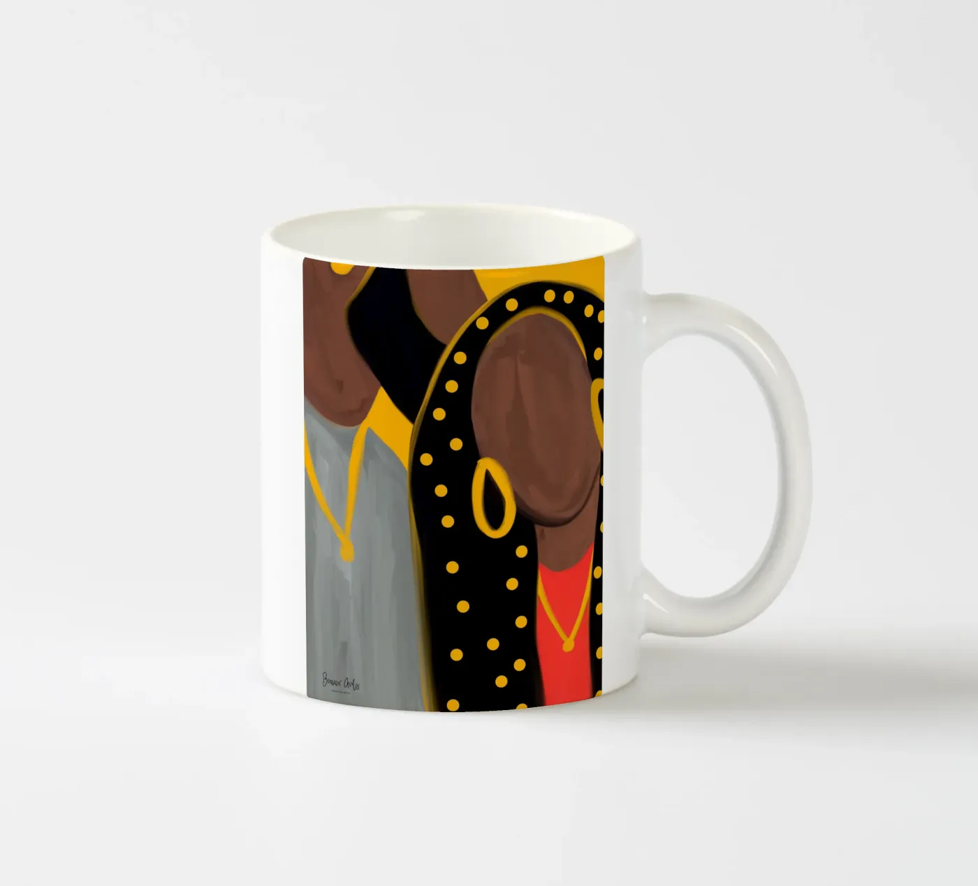 Afro Frame ceramic mug by Mathudace Créas