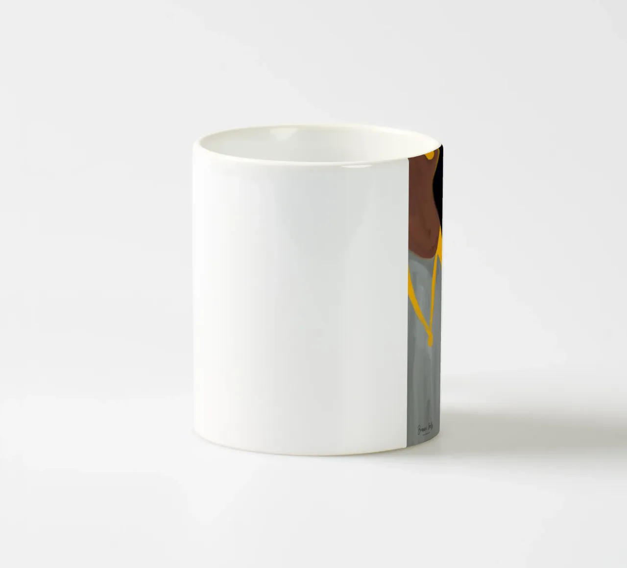Afro Frame tazza in ceramica da Mathudace Créas