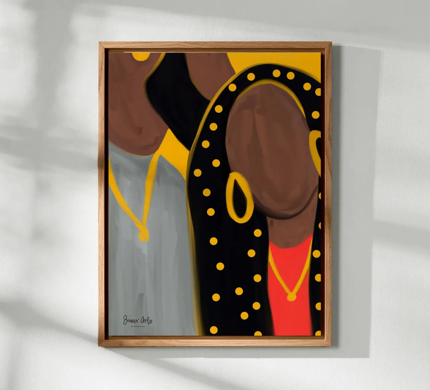 Afro Frame Forex-Platte von Mathudace Créas