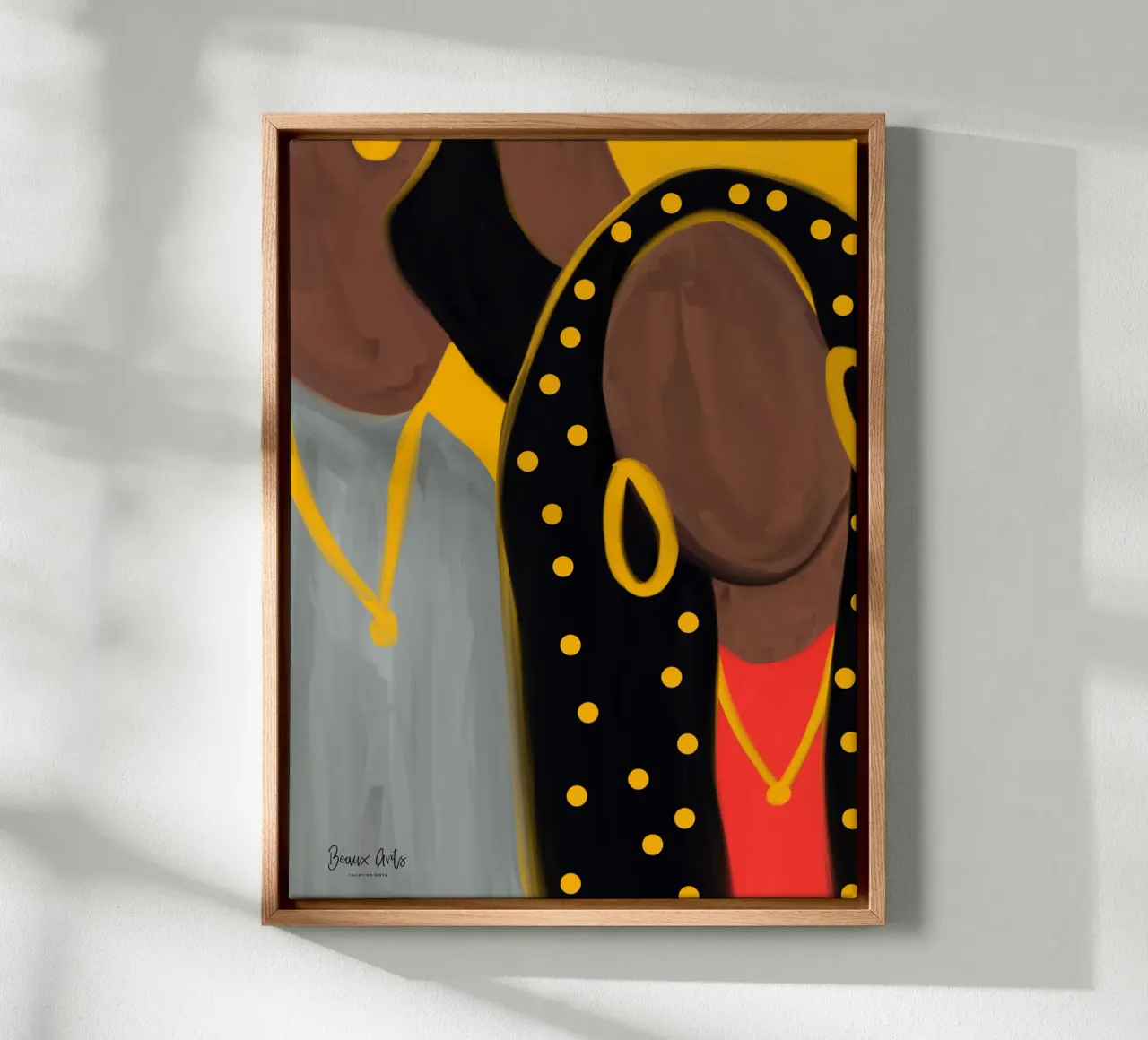 Afro Frame canvas van Mathudace Créas
