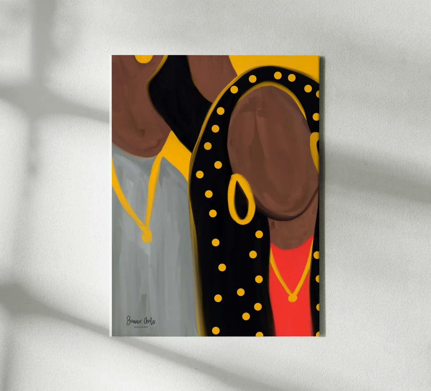 Afro Frame canvas van Mathudace Créas