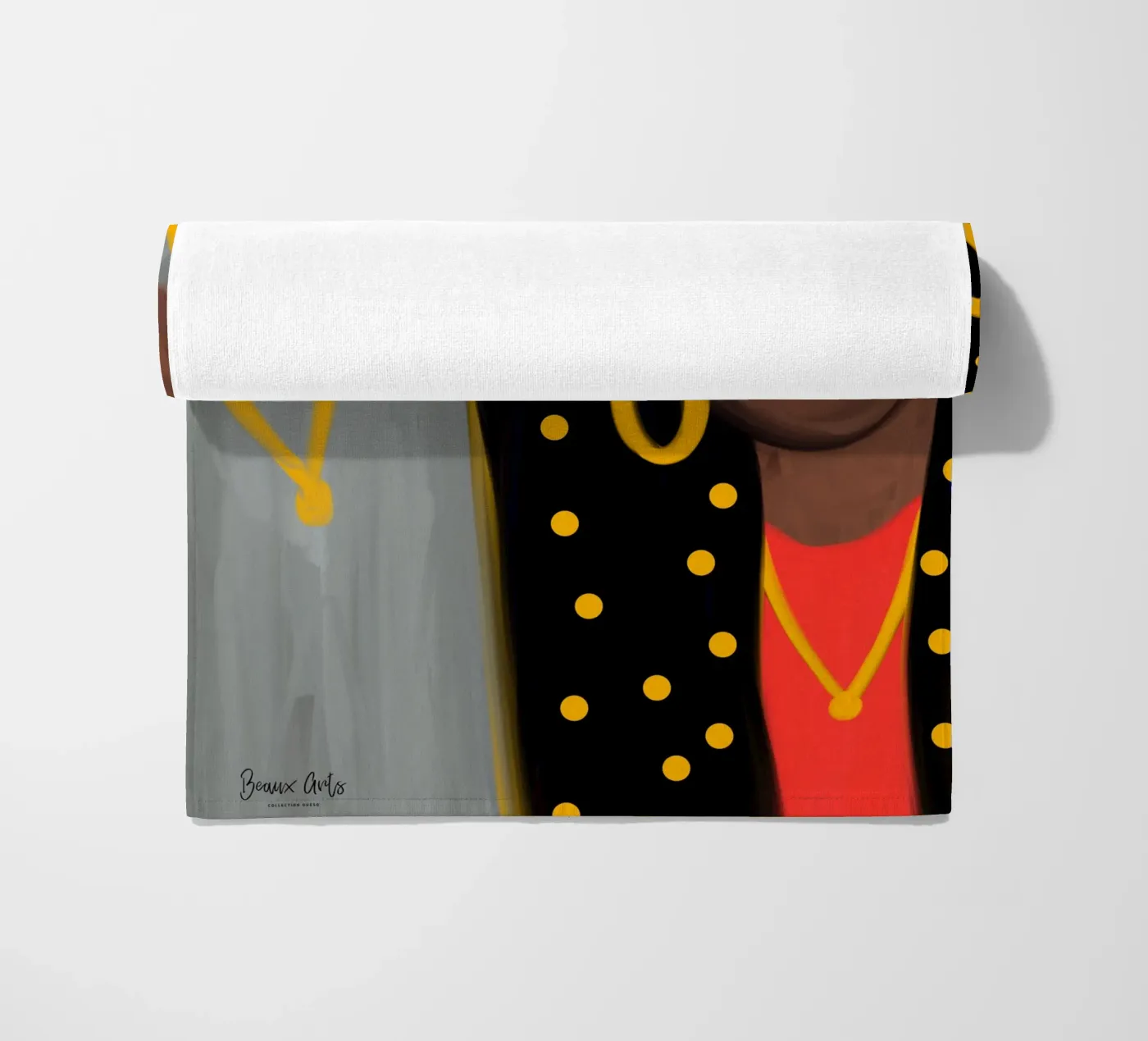 Afro Frame Strandtuch von Mathudace Créas