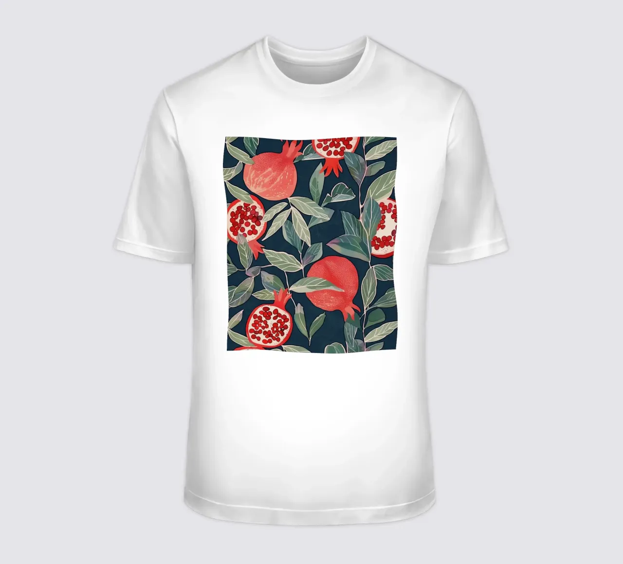 Melograno Pianta Frutta Cibo Vintage Botanico Boho Floreale t-shirt da Gentle Echoes Art