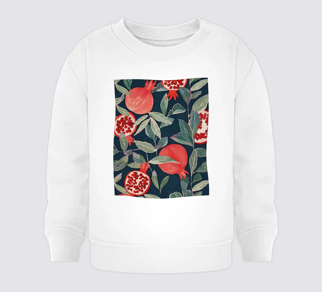 Melograno Pianta Frutta Cibo Vintage Botanico Boho Floreale felpa neonato da Gentle Echoes Art