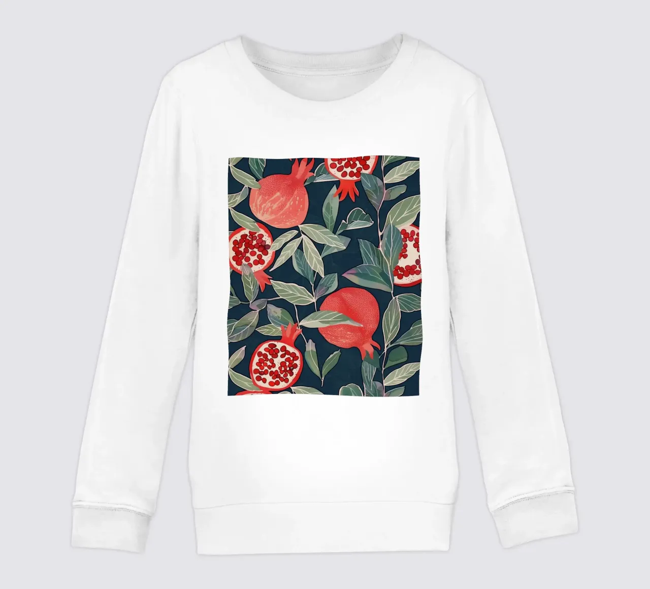Melograno Pianta Frutta Cibo Vintage Botanico Boho Floreale felpa bambino da Gentle Echoes Art