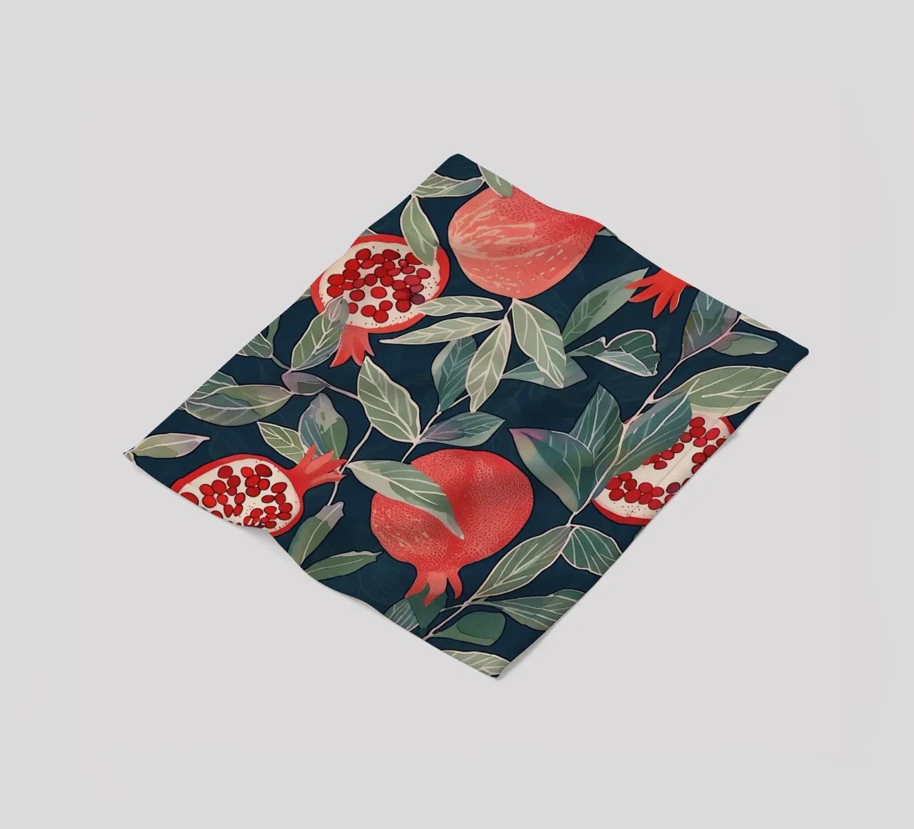 Melograno Pianta Frutta Cibo Vintage Botanico Boho Floreale coperta in pile da Gentle Echoes Art