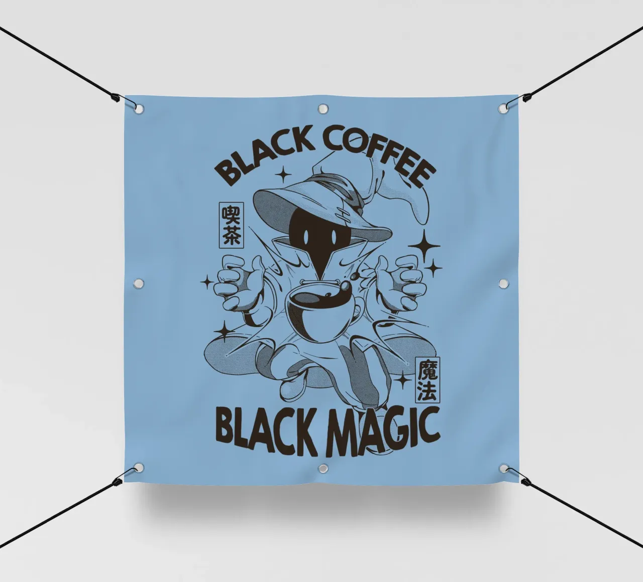 Caffè nero Magia nera telo in pvc da Tobe Fonseca