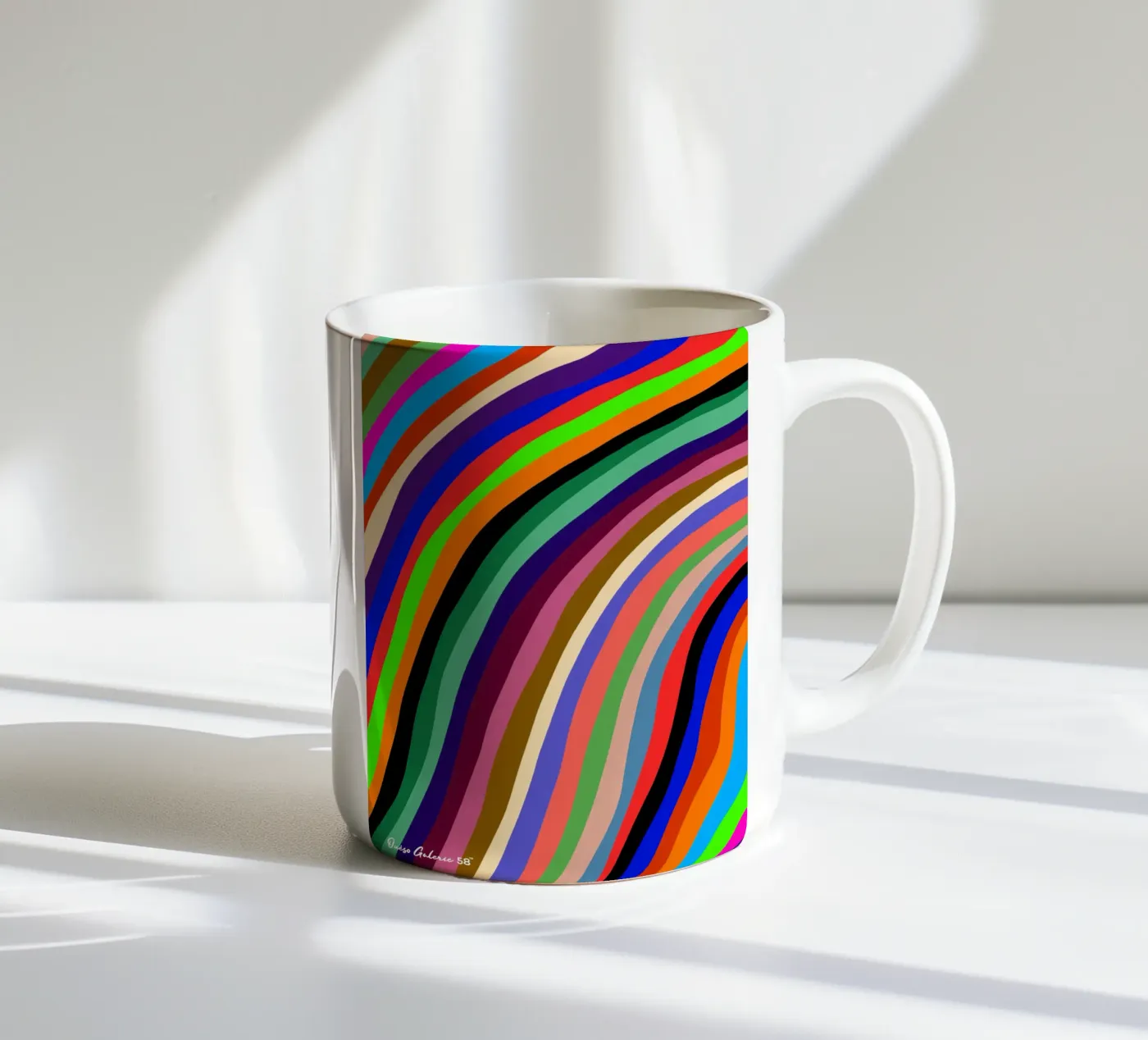Soft Infinity ceramic mug by Mike Leymi