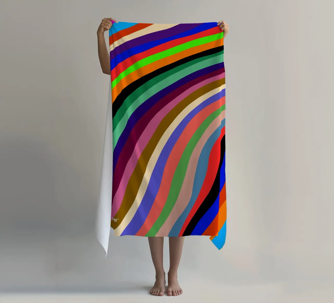 Soft Infinity beach towel by Mike Leymi