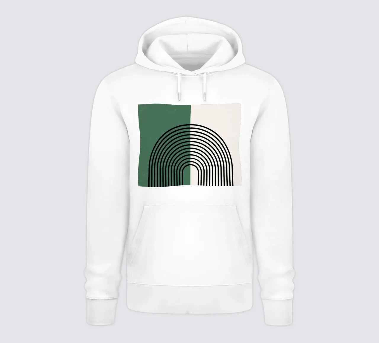 Linee semicircolari Boho - moderne e armoniose felpa con cappuccio da Whole©