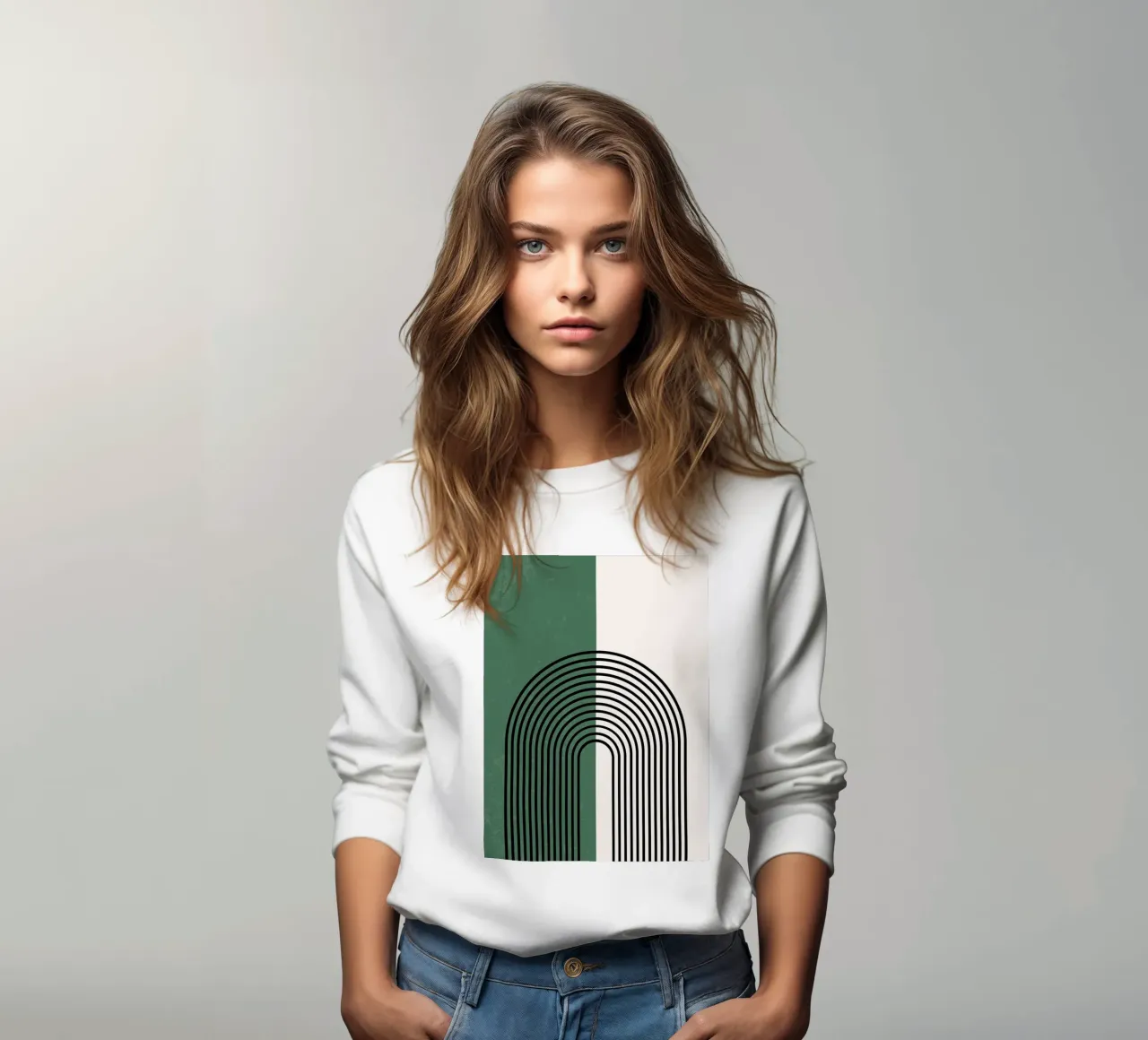 Linee semicircolari Boho - moderne e armoniose felpa da Whole©