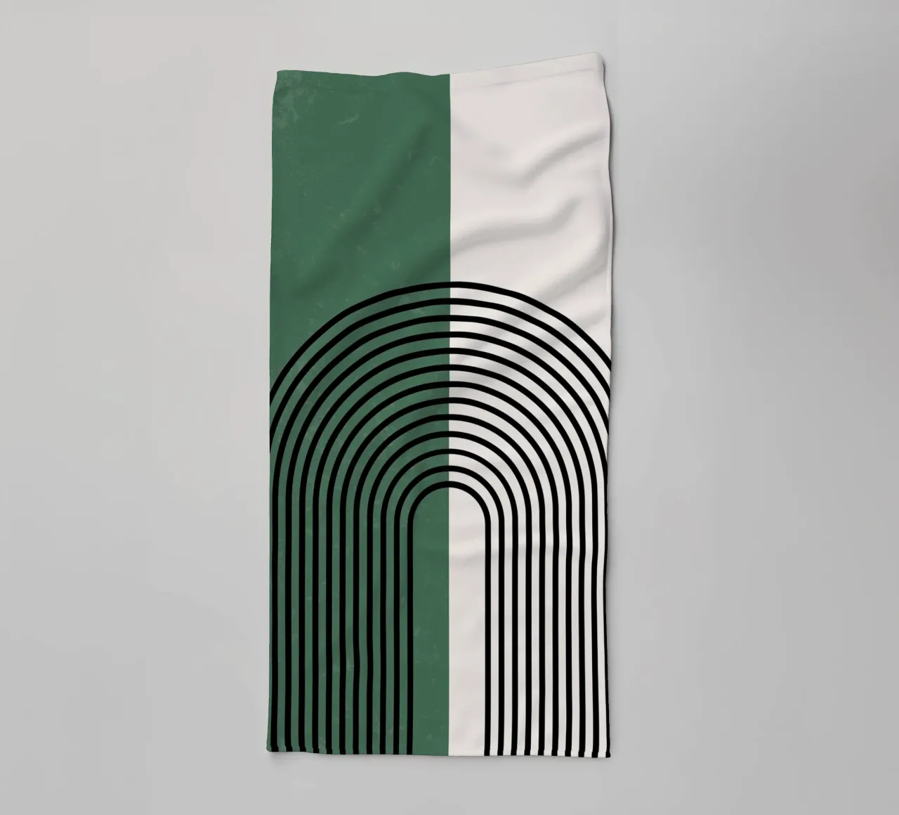 Boho semi-circular lines - modern & harmonious towel by Whole©