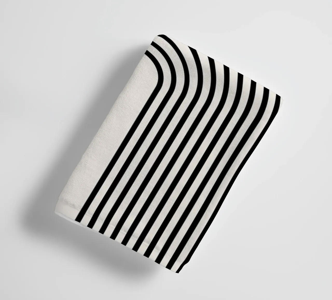 Boho semi-circular lines - modern & harmonious towel by Whole©