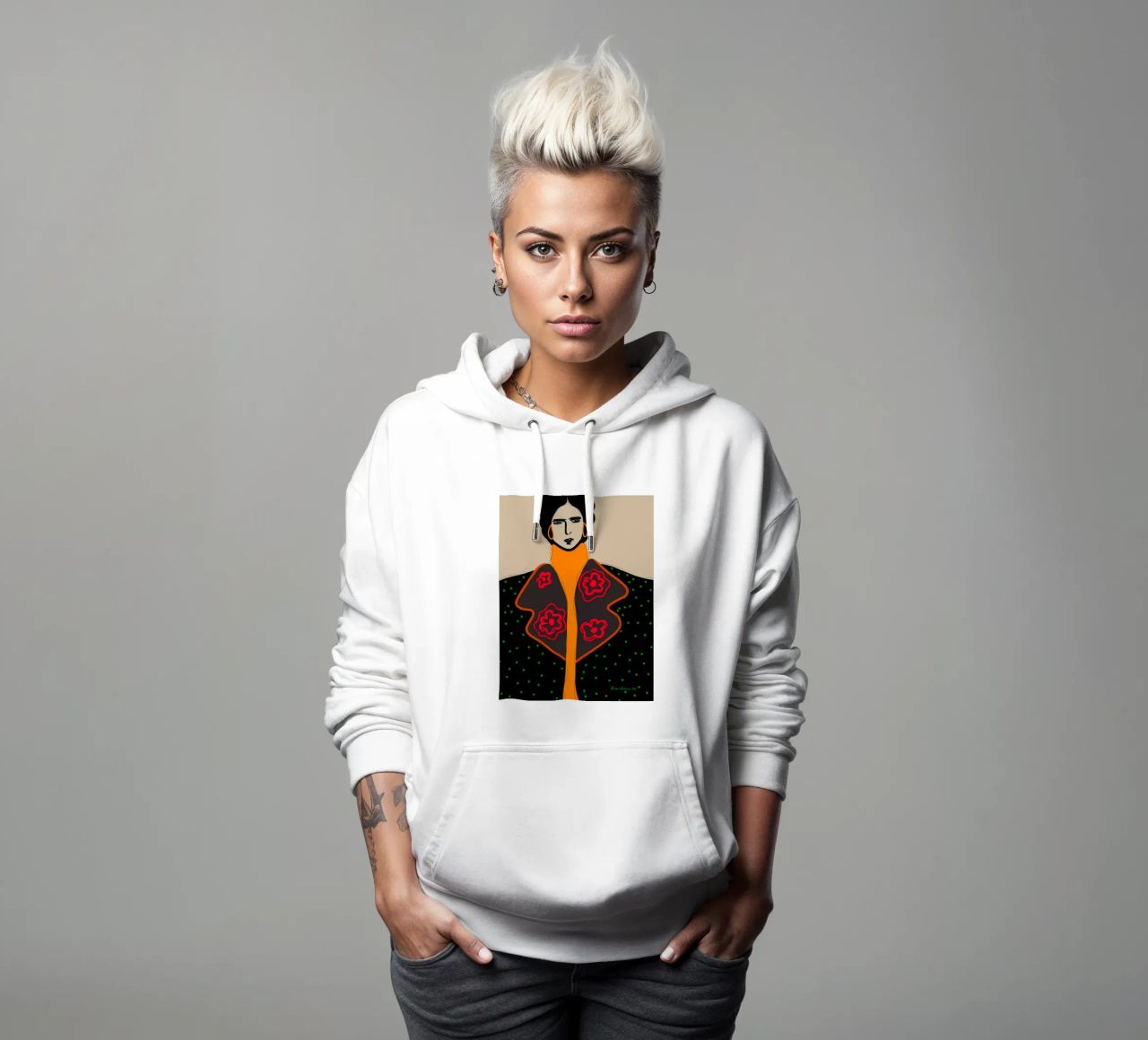 Ethereal Silence sudadera con capucha de Mike Leymi