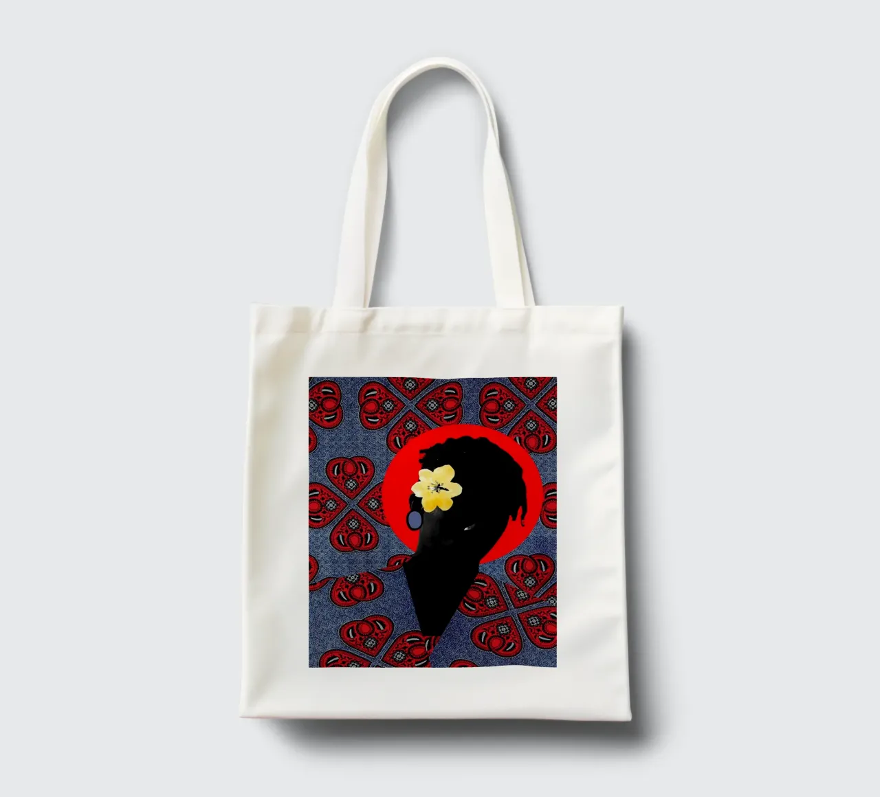 Afro Realms borsa in juta da Mathudace Créas