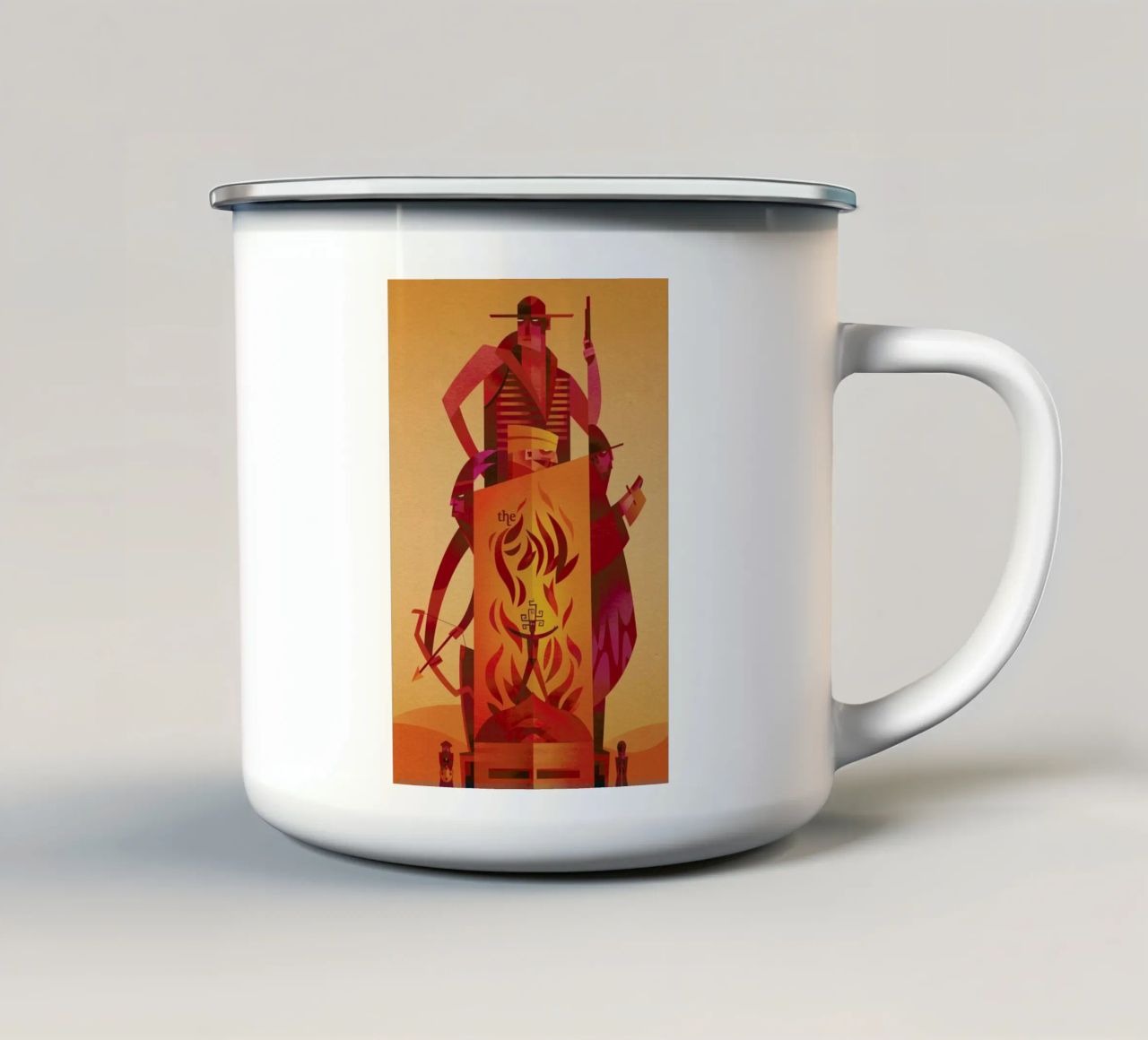 The Fall tazza in smalto da Sean Loose