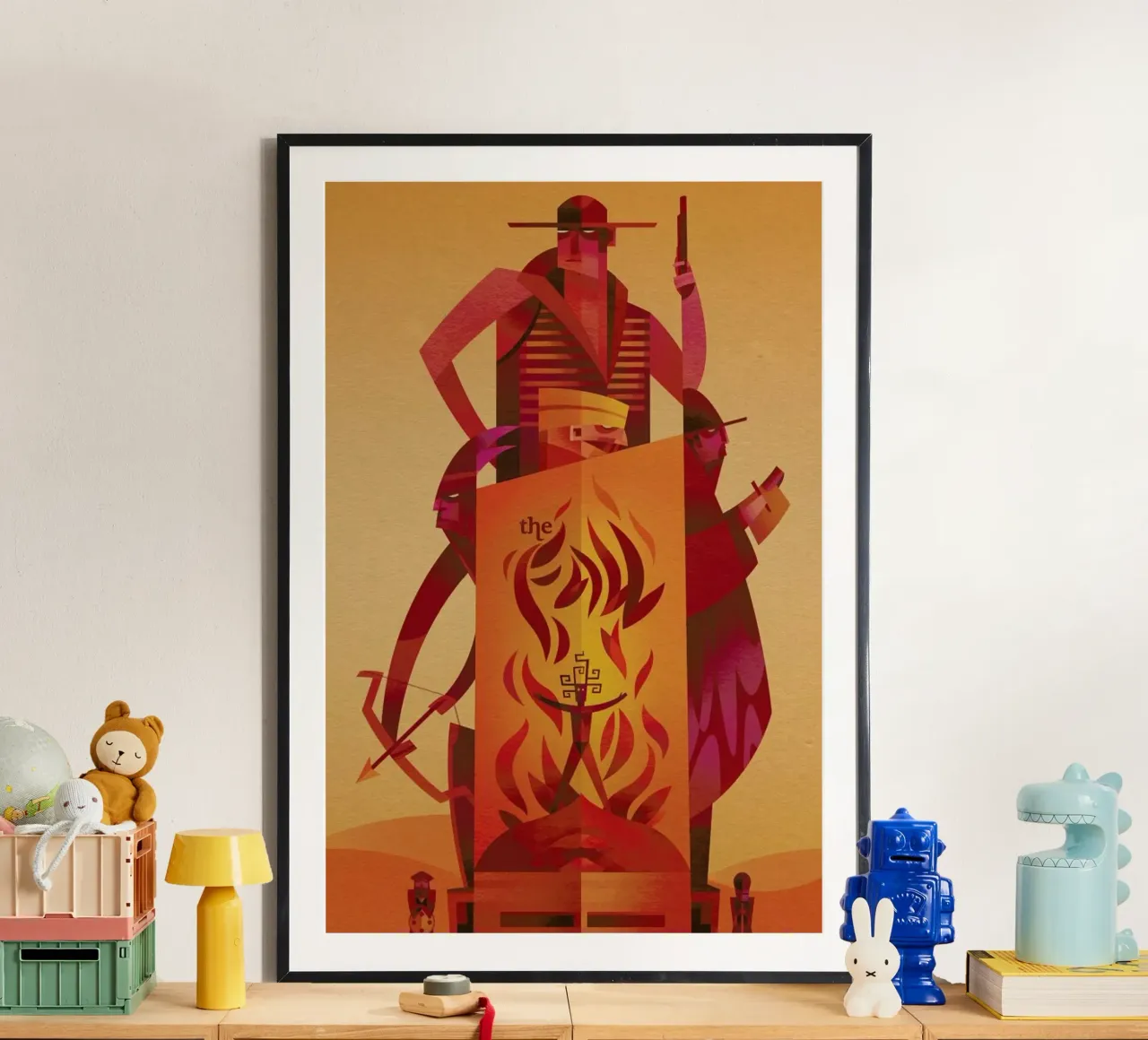 The Fall poster con telaio in plastica da Sean Loose