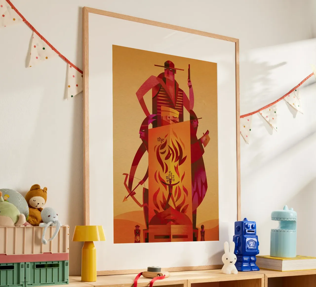 The Fall poster con telaio in plastica da Sean Loose