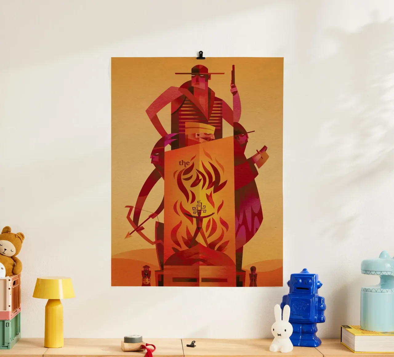 The Fall poster con telaio in plastica da Sean Loose