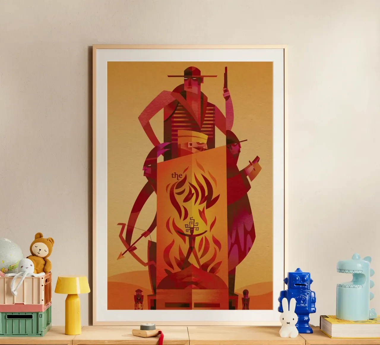 The Fall poster con telaio in plastica da Sean Loose