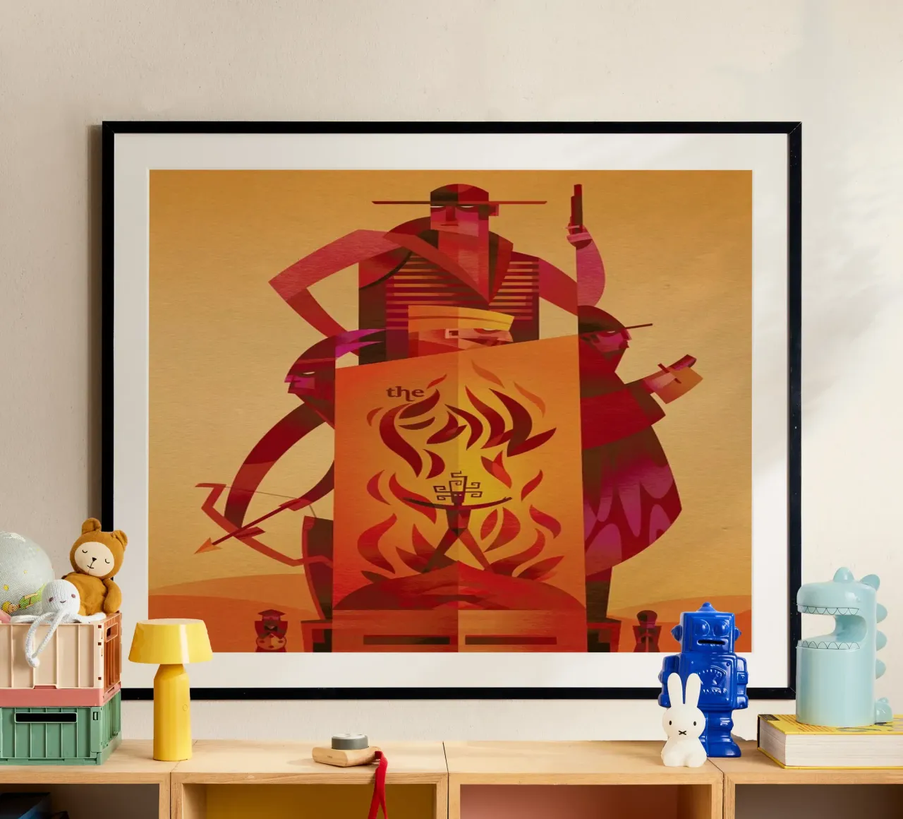 The Fall poster con telaio in plastica da Sean Loose