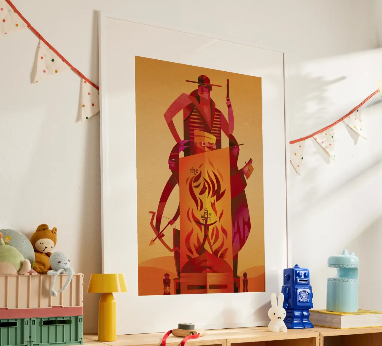 The Fall poster con telaio in plastica da Sean Loose