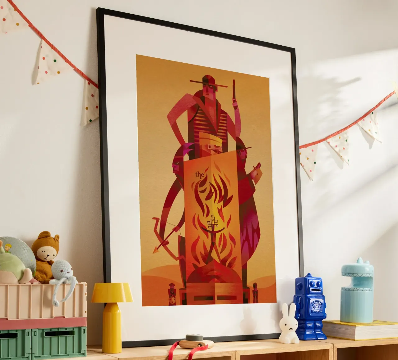 The Fall poster con telaio in plastica da Sean Loose