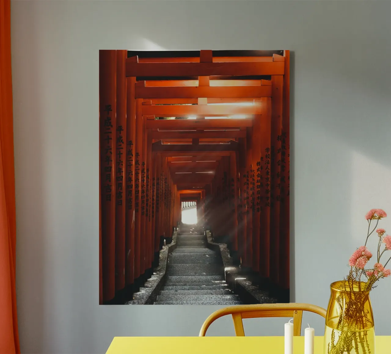 Torii Gates - Paths between the worlds canvas by fokusfernweh