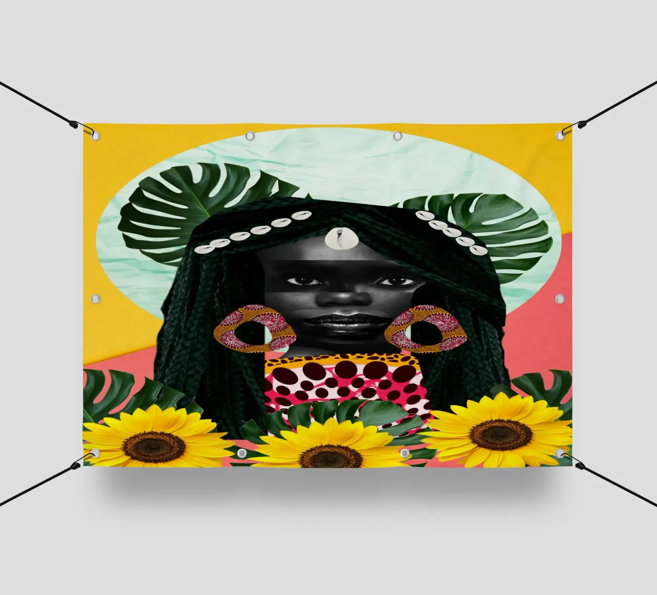 Afro Peak telo in pvc da Mathudace Créas