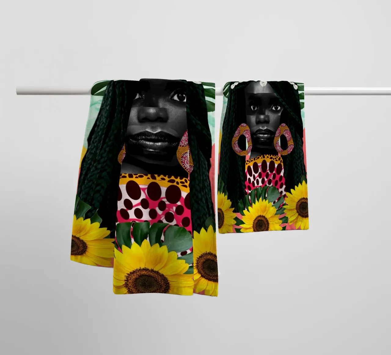 Afro Peak asciugamano da bagno da Mathudace Créas