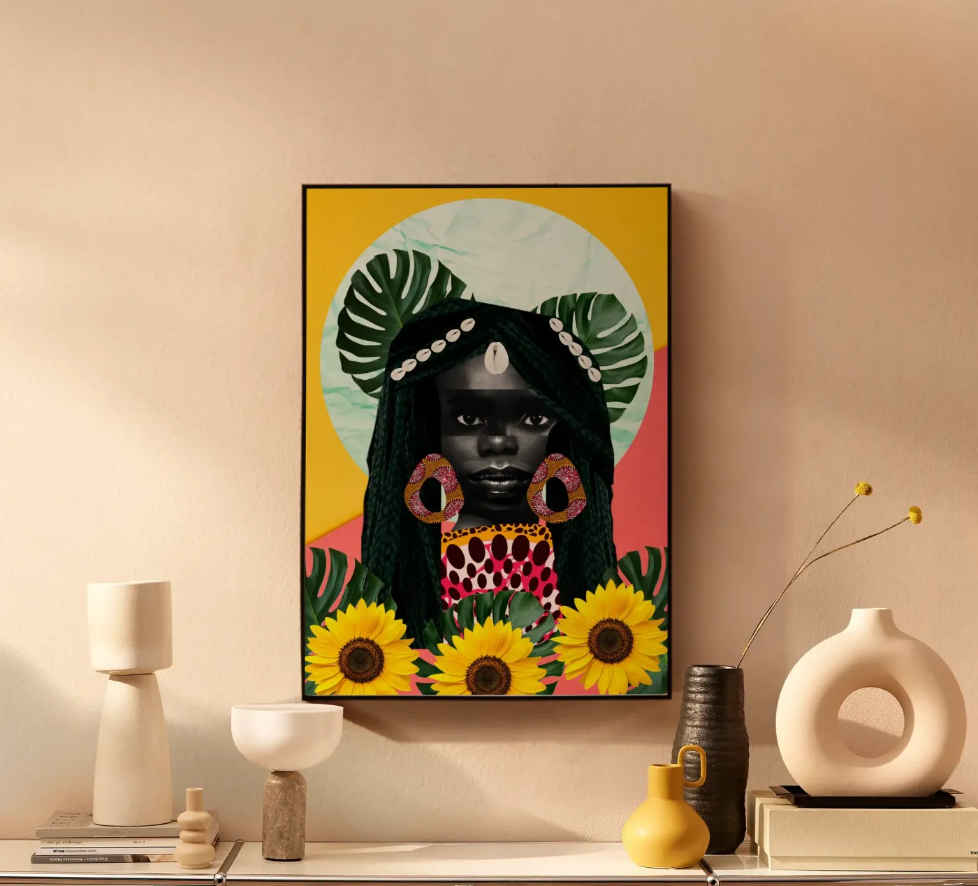 Afro Peak Acryl-Glas von Mathudace Créas