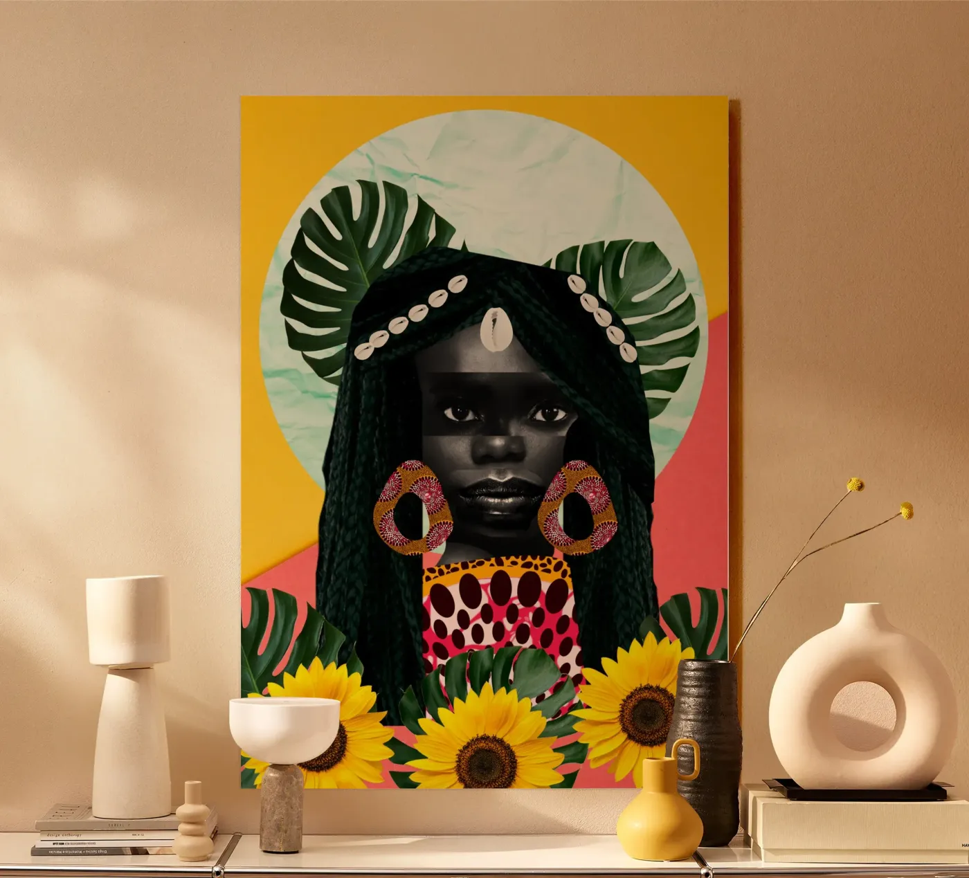 Afro Peak Acryl-Glas von Mathudace Créas