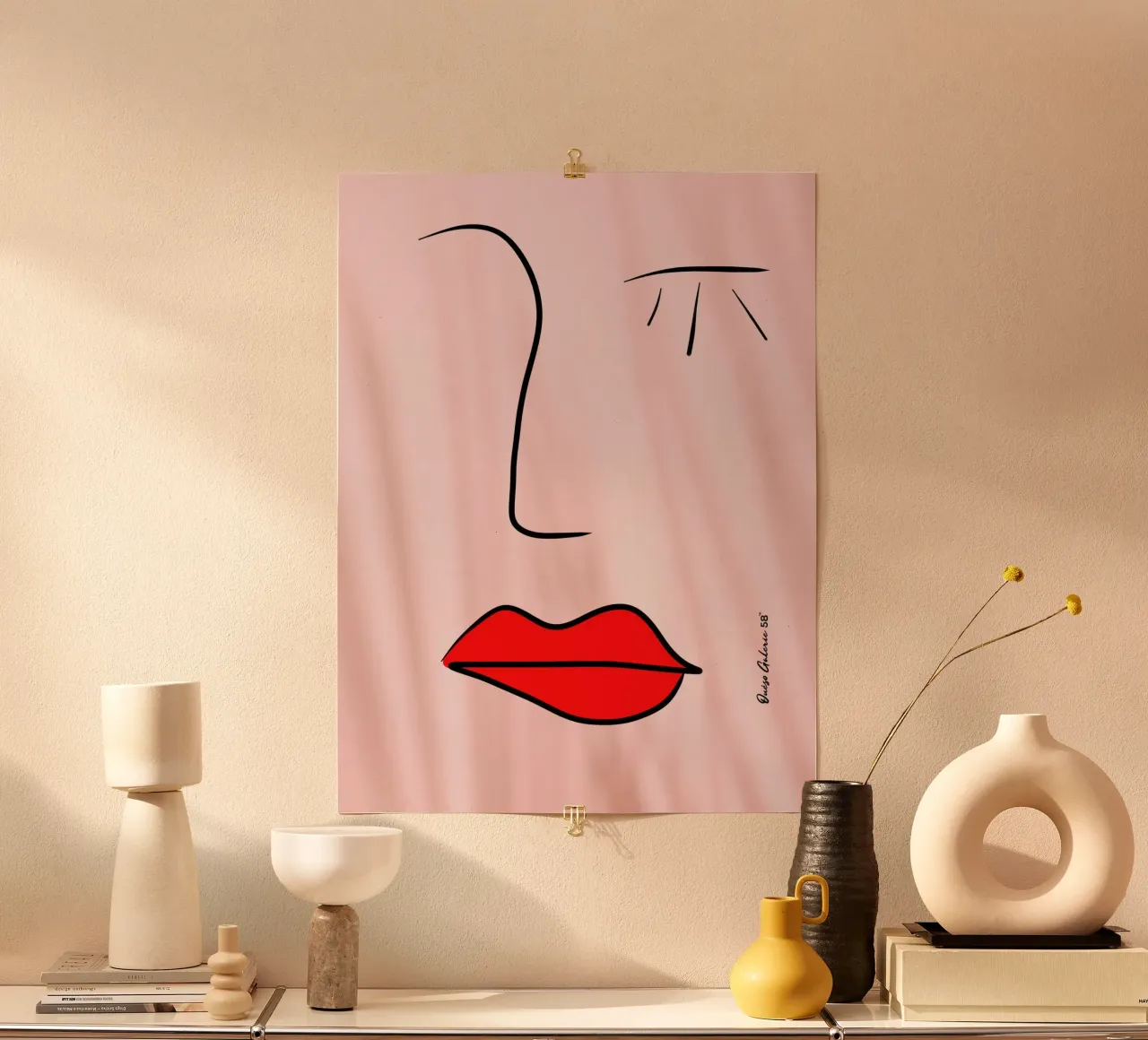 Velvet Tranquility poster with plastic frame by Mike Leymi