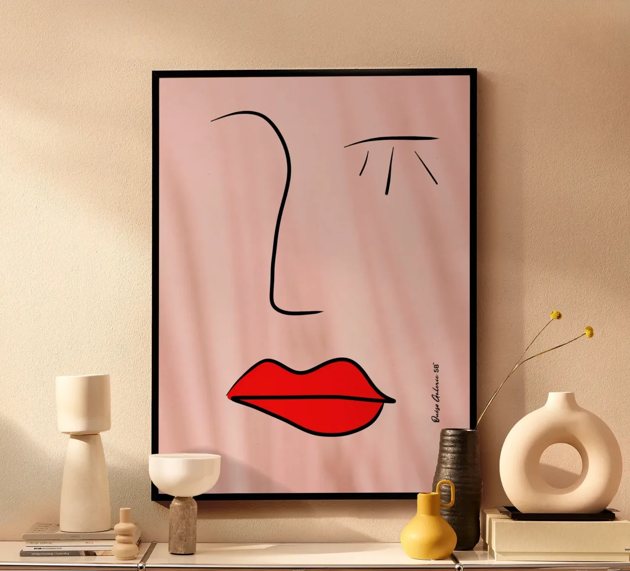 Velvet Tranquility poster with plastic frame by Mike Leymi