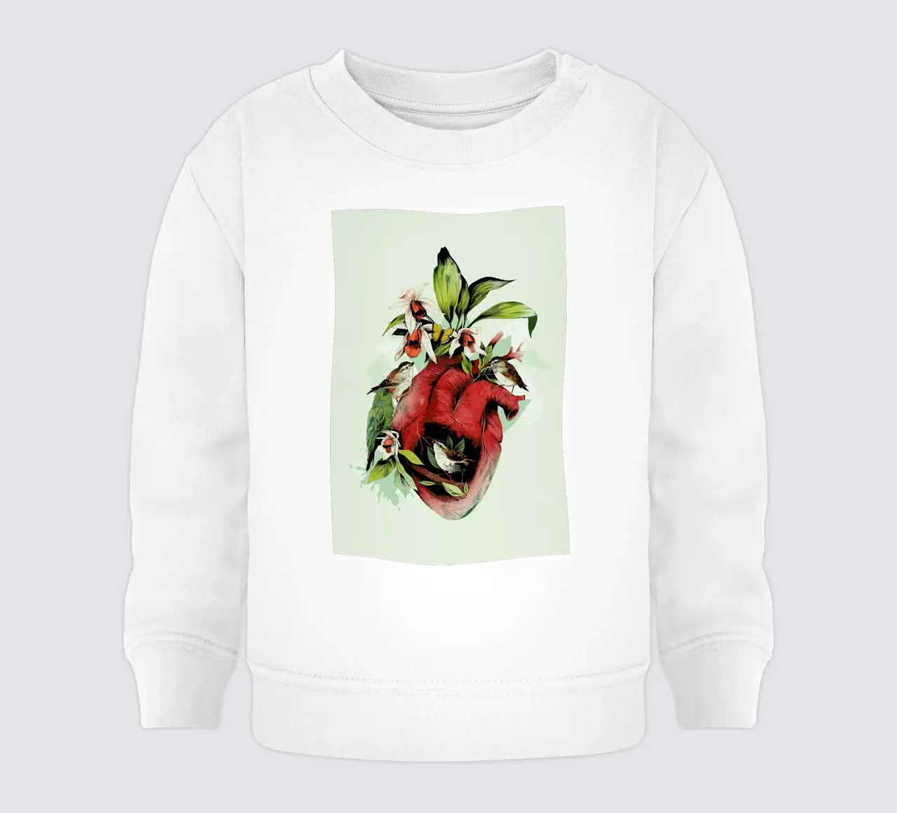 Heart of Birds felpa neonato da La Scarlatte