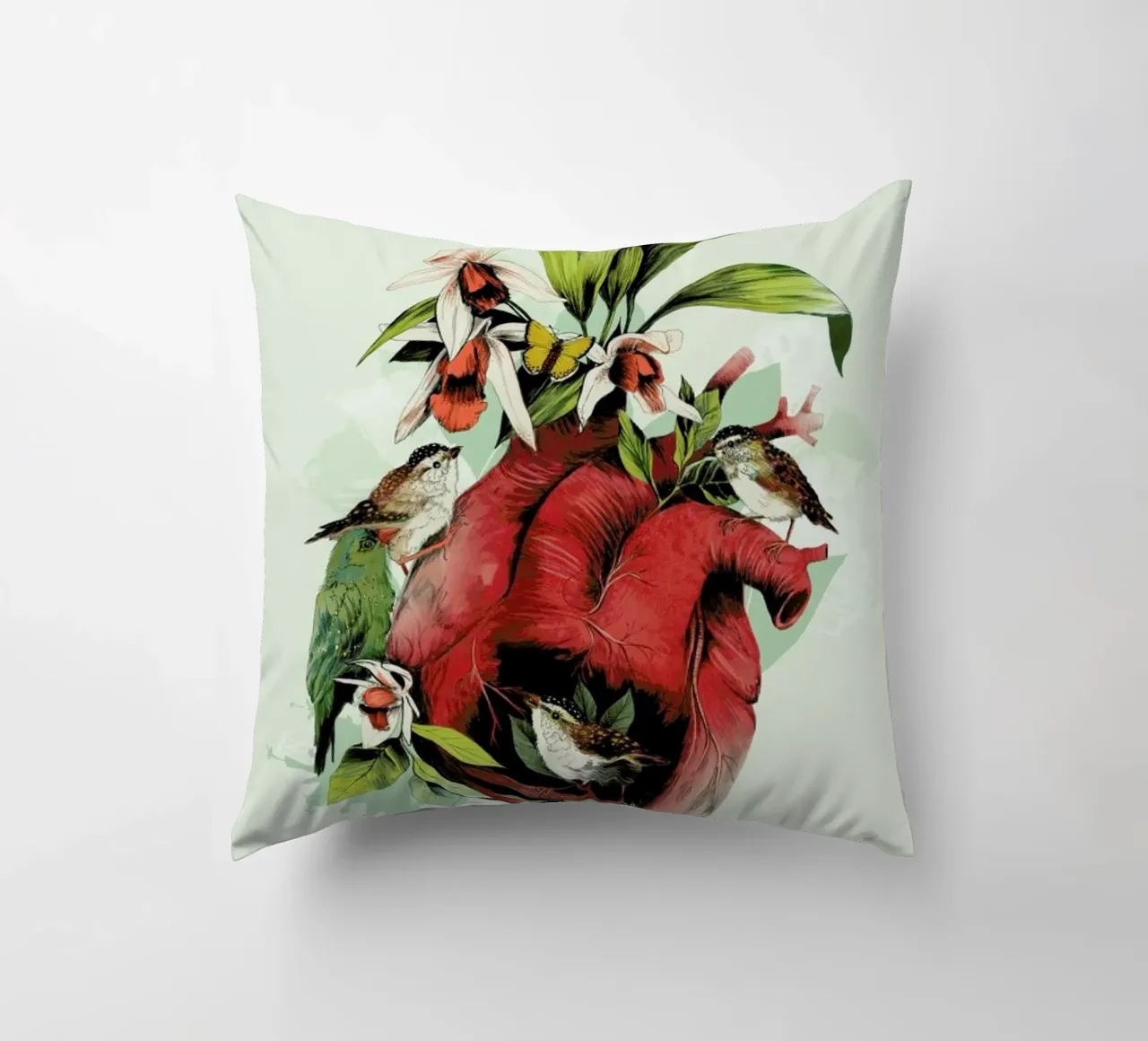 Heart of Birds cuscino da La Scarlatte