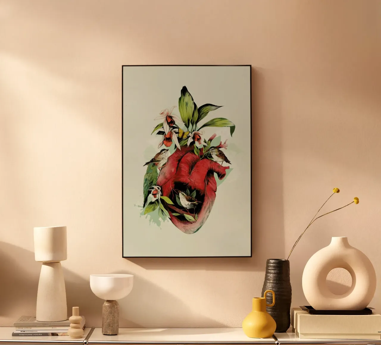 Heart of Birds alluminio dibond da La Scarlatte