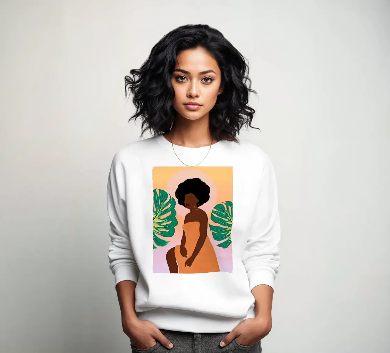 Afro Momentum felpa da Mathudace Créas