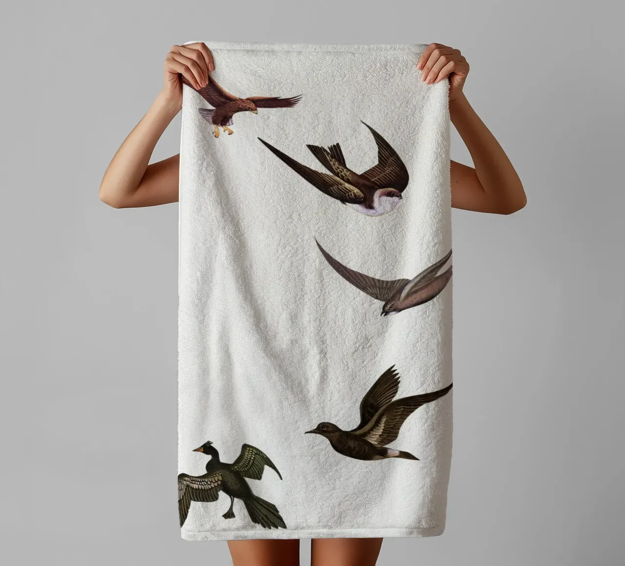 Holding Pattern towel by Cassia Beck Collage