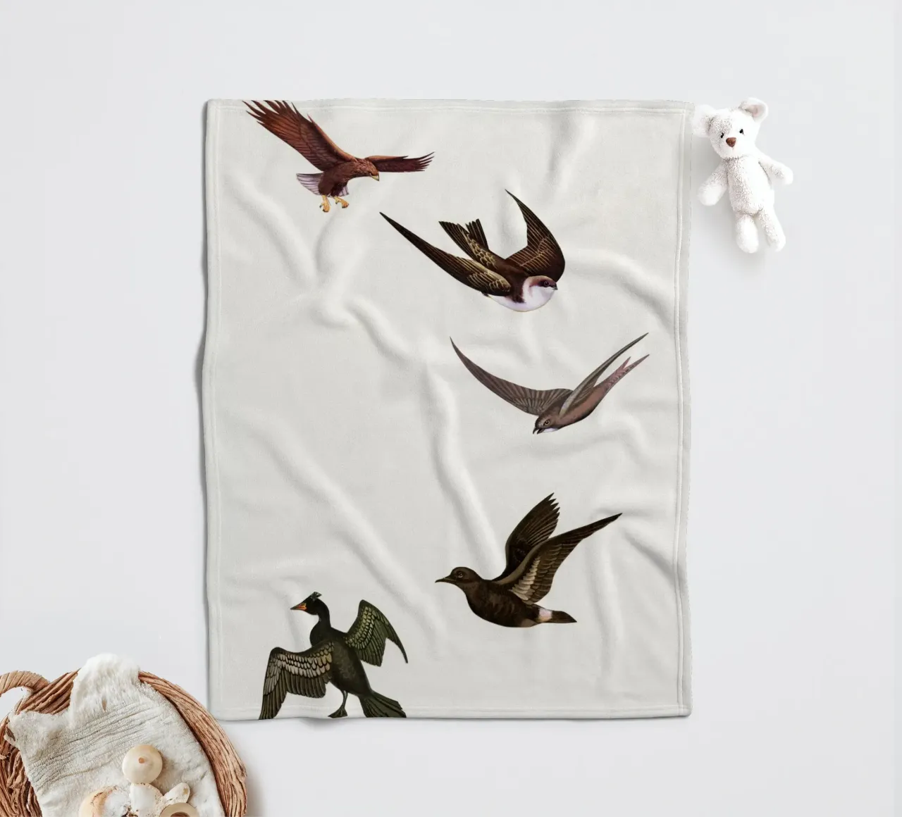 Holding Pattern Fleecedecke von Cassia Beck Collage