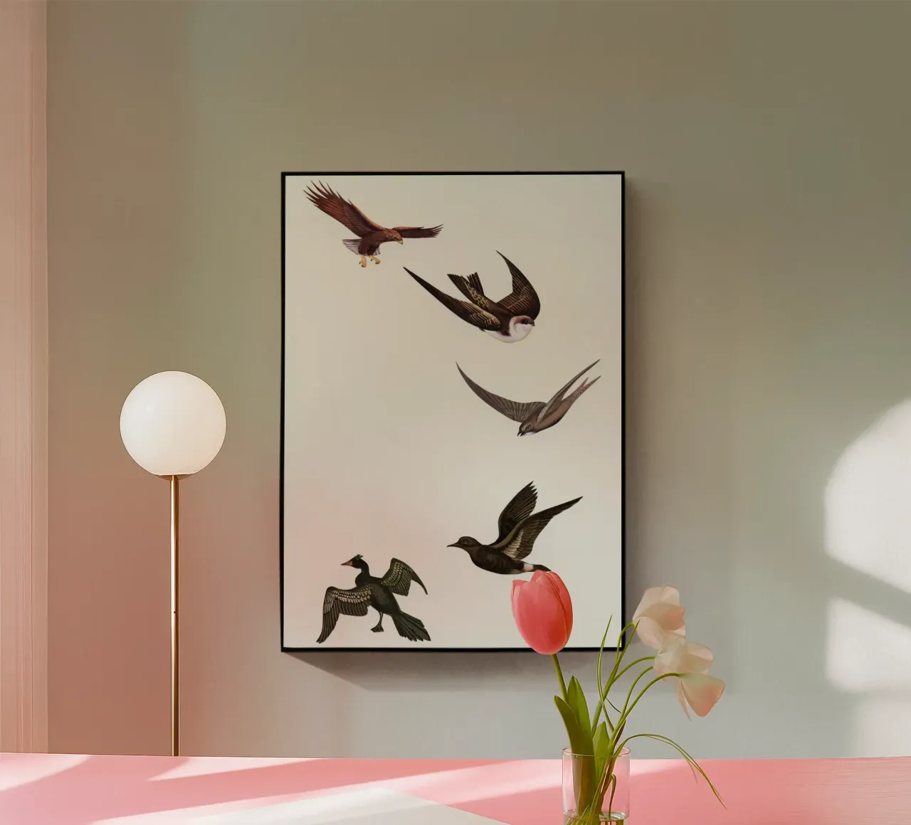 Patroon vasthouden acryl van Cassia Beck Collage