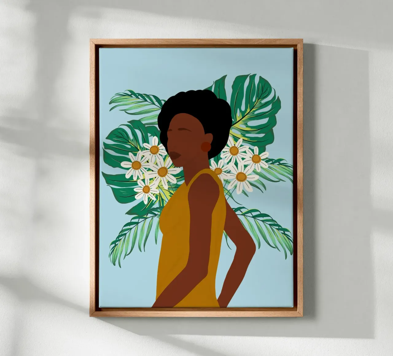 Afro Luxe tela con Cornice a cassetta da Mathudace Créas