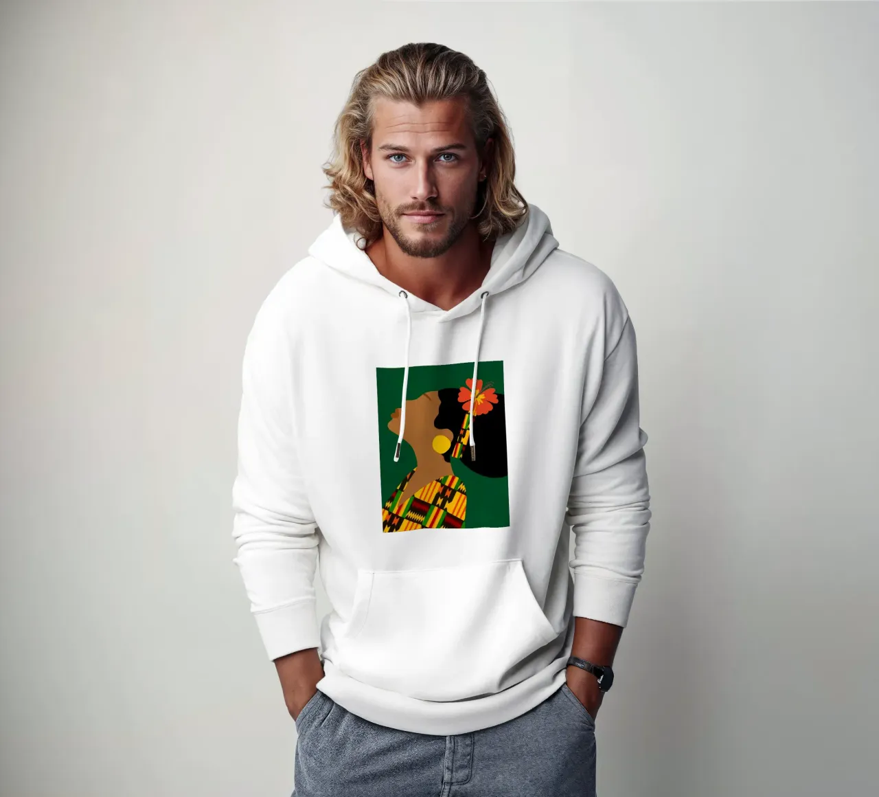 Afro Bold felpa con cappuccio da Mathudace Créas