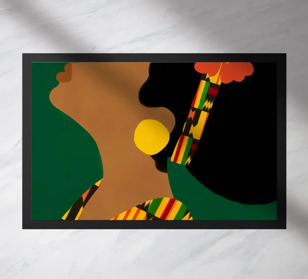 Afro Bold doormat by Mathudace Créas