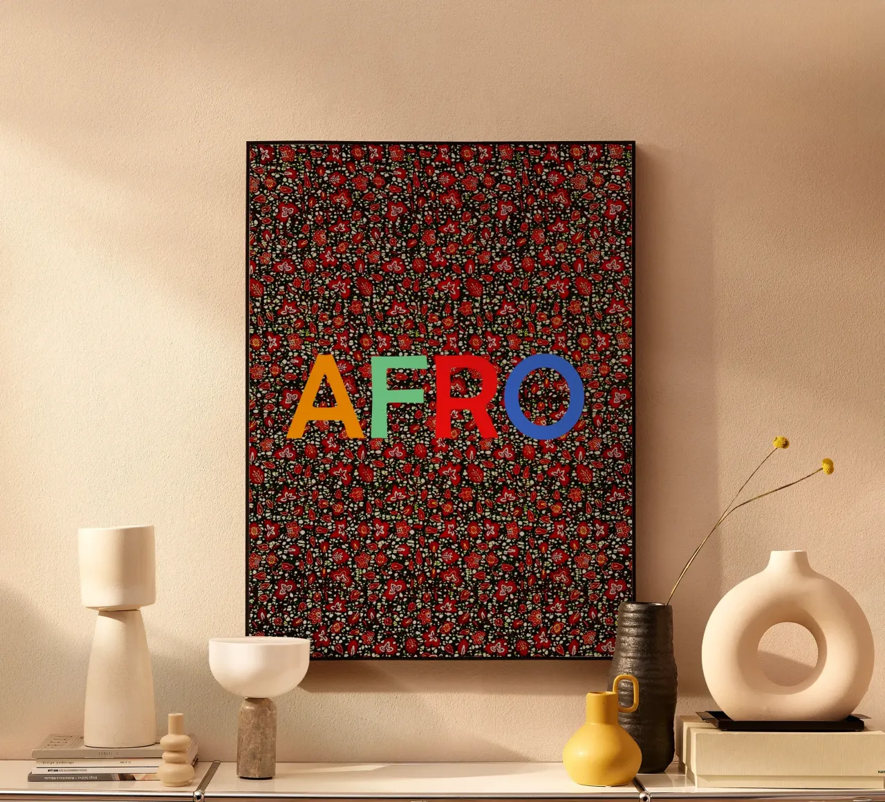 Afro acryl van Mathudace Créas