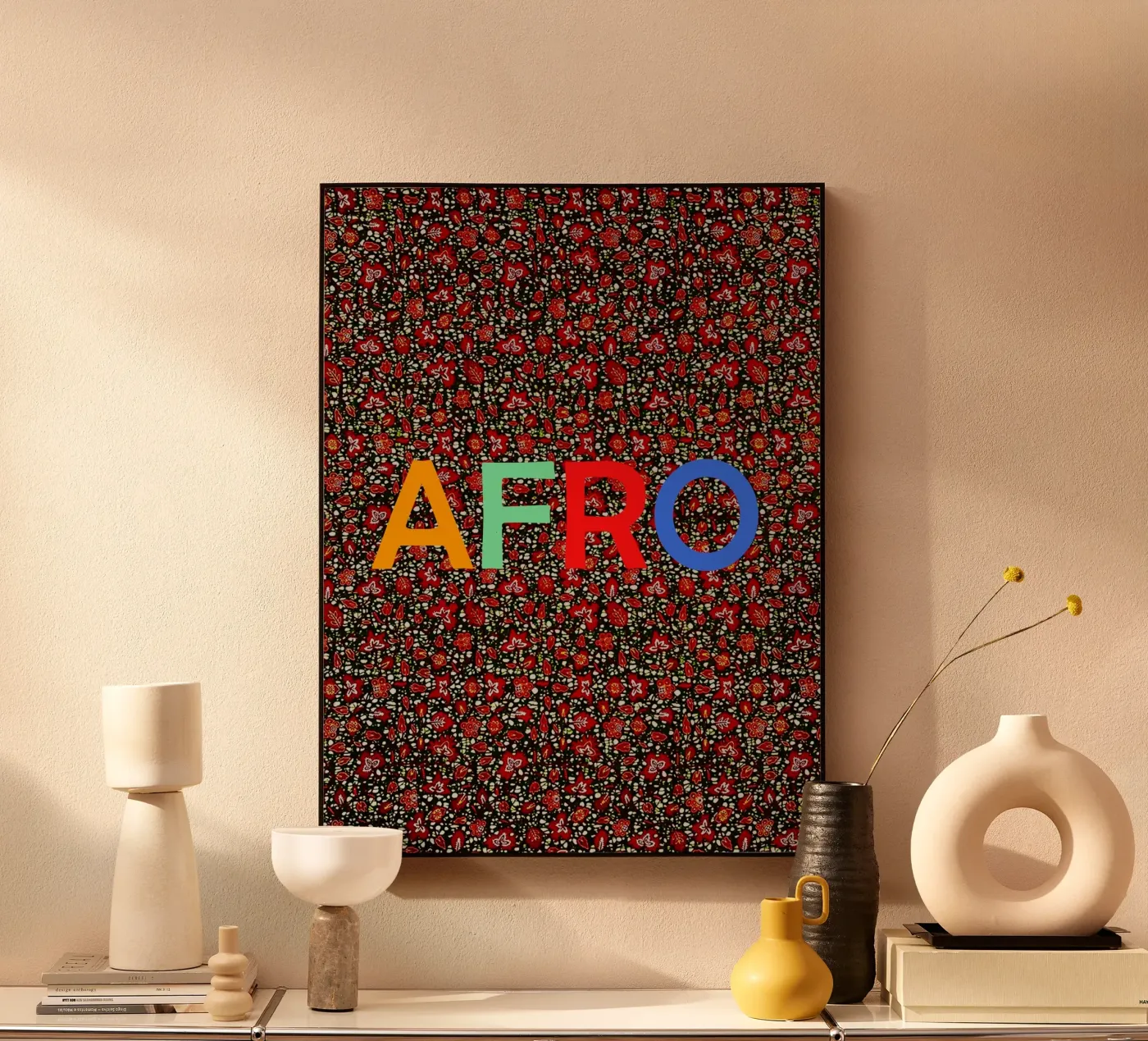 Afro acryl van Mathudace Créas