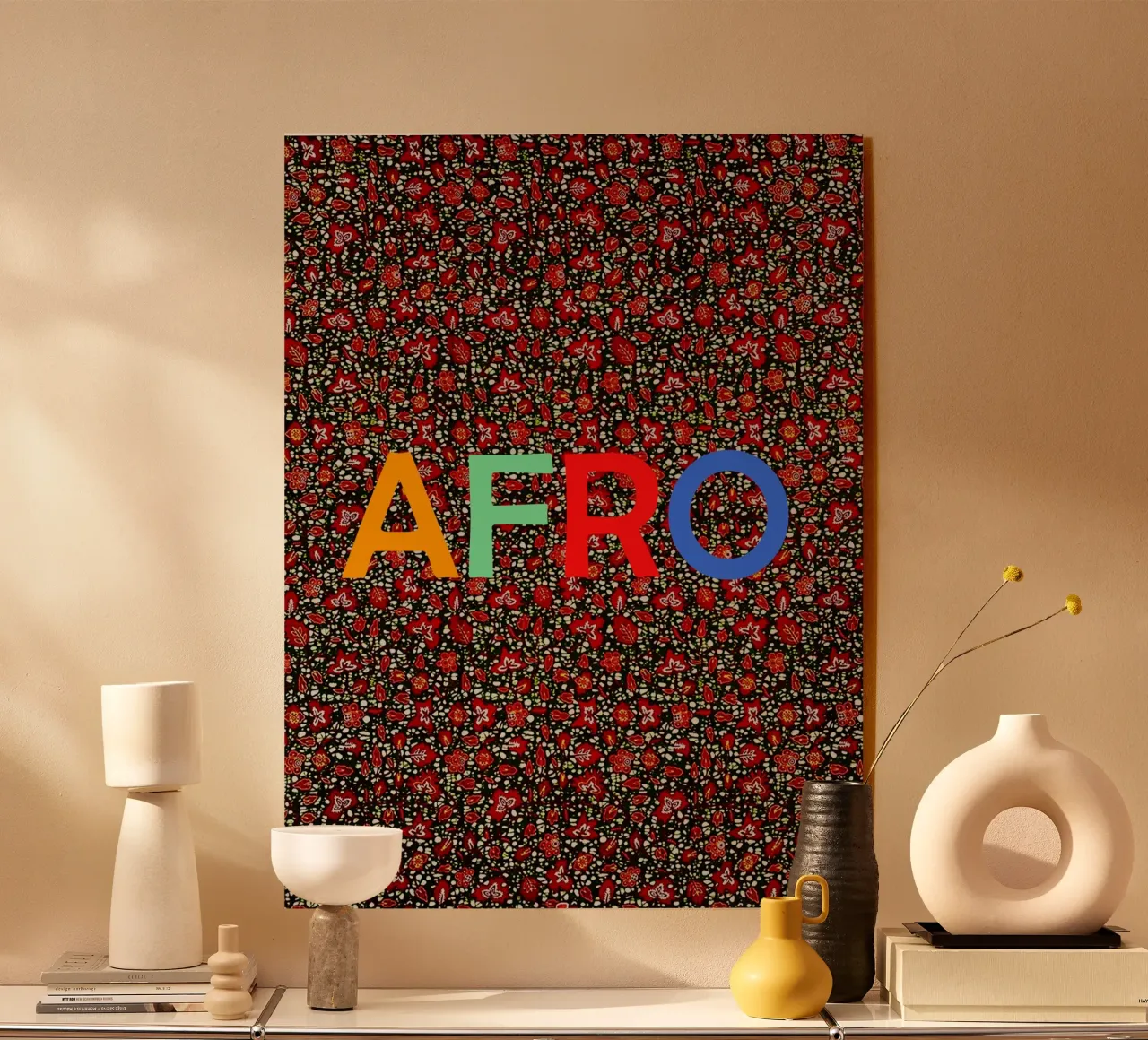 Afro acryl van Mathudace Créas