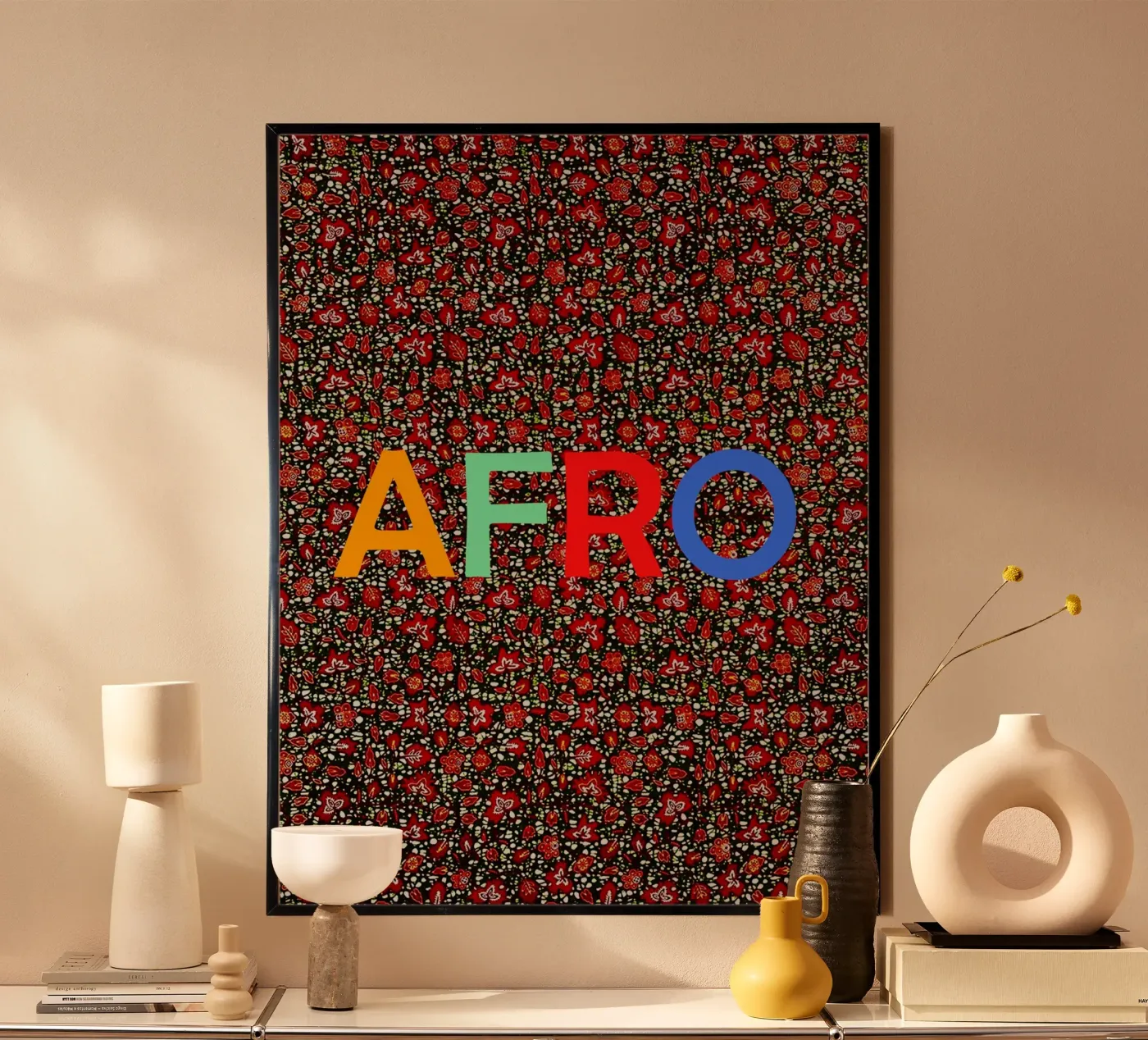 Afro Poster von Mathudace Créas